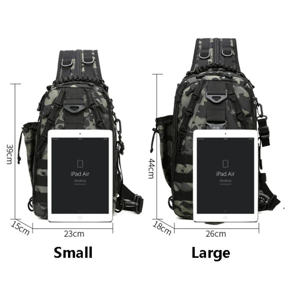 SUUTOOP Men Hiking Military Tactical Shoulder Bags Camping Sports Trekking Climbing Crossbody Fishing Outdoor Chest Bag For Male