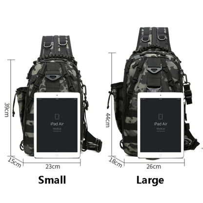 SUUTOOP Men Hiking Military Tactical Shoulder Bags Camping Sports Trekking Climbing Crossbody Fishing Outdoor Chest Bag For Male