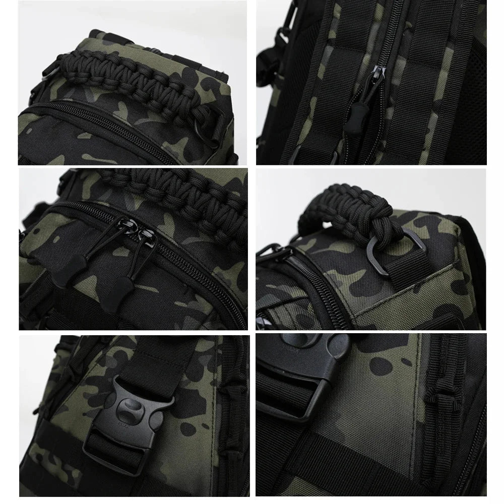 SUUTOOP Men Hiking Military Tactical Shoulder Bags Camping Sports Trekking Climbing Crossbody Fishing Outdoor Chest Bag For Male
