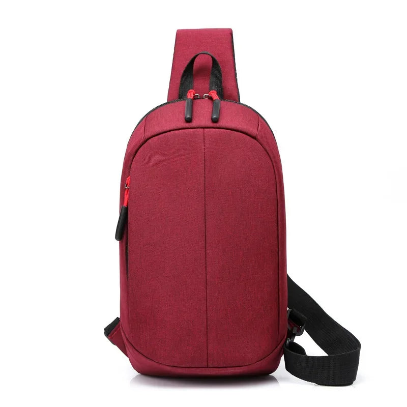 SUUTOOP Men Multifunction Man Fashion Travel Crossbody Sling On Shoulder Messenger Pack Chest Bag For Male