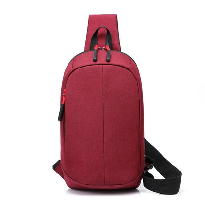 SUUTOOP Men Multifunction Man Fashion Travel Crossbody Sling On Shoulder Messenger Pack Chest Bag For Male