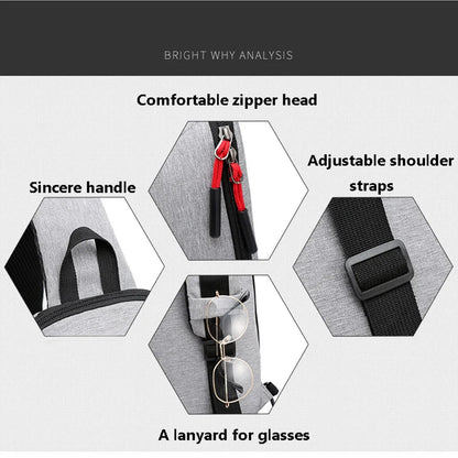 SUUTOOP Men Multifunction Man Fashion Travel Crossbody Sling On Shoulder Messenger Pack Chest Bag For Male