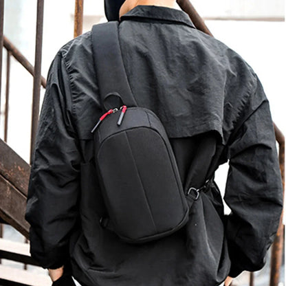 SUUTOOP Men Multifunction Man Fashion Travel Crossbody Sling On Shoulder Messenger Pack Chest Bag For Male