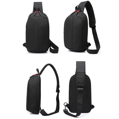 SUUTOOP Men Multifunction Man Fashion Travel Crossbody Sling On Shoulder Messenger Pack Chest Bag For Male