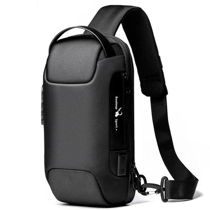 SUUTOOP Men's Waterproof Oxford Multifunction Crossbody Anti-theft Shoulder Bags Messenger Sling Chest Bag Pack For Male