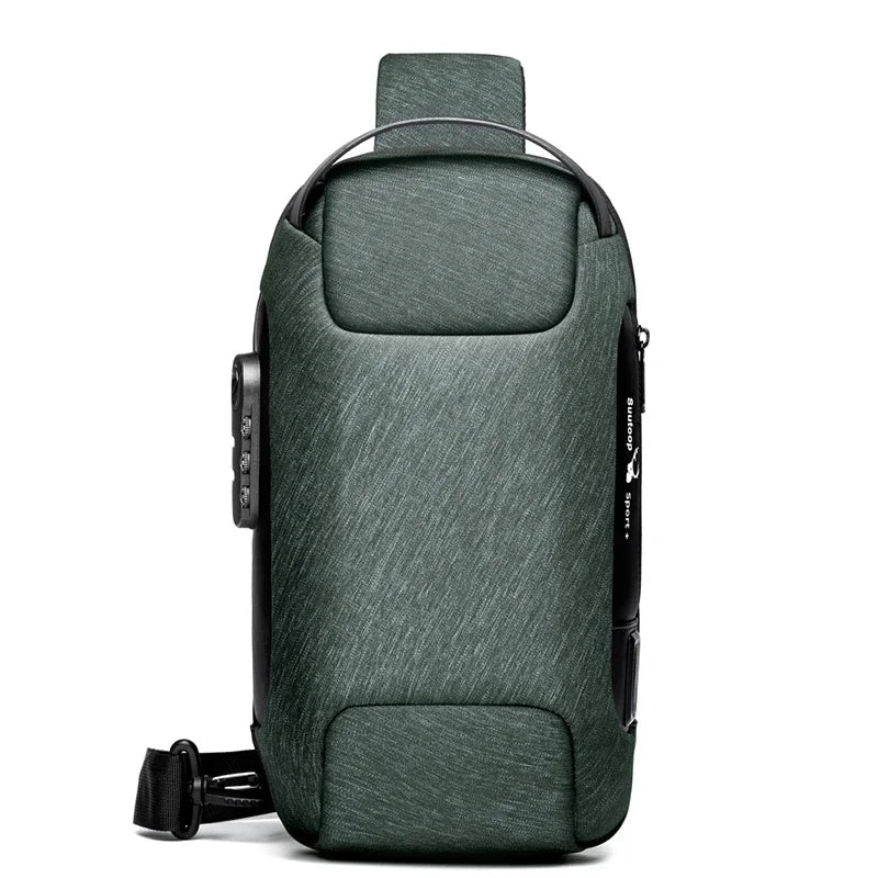 SUUTOOP Men's Waterproof Oxford Multifunction Crossbody Anti-theft Shoulder Bags Messenger Sling Chest Bag Pack For Male