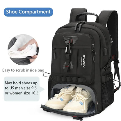 SWICKY Shoulder bag fashion business casual travel waterproof 15.6 inch 17.3 inch Laptop men backpack,Boys' school bags