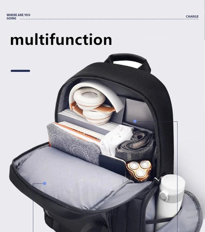 SWICKY male Multifunction USB charging fashion business casual travel anti-theft waterproof 15.6 inch Laptop tablet men backpack