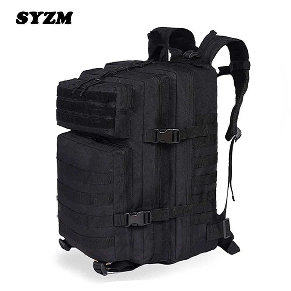 SYZM 45L Backpack Nylon Waterproof Tactical Rucksacks Outdoor Sports Camping Hiking Trekking Fishing Hunting Bag -2 PCS