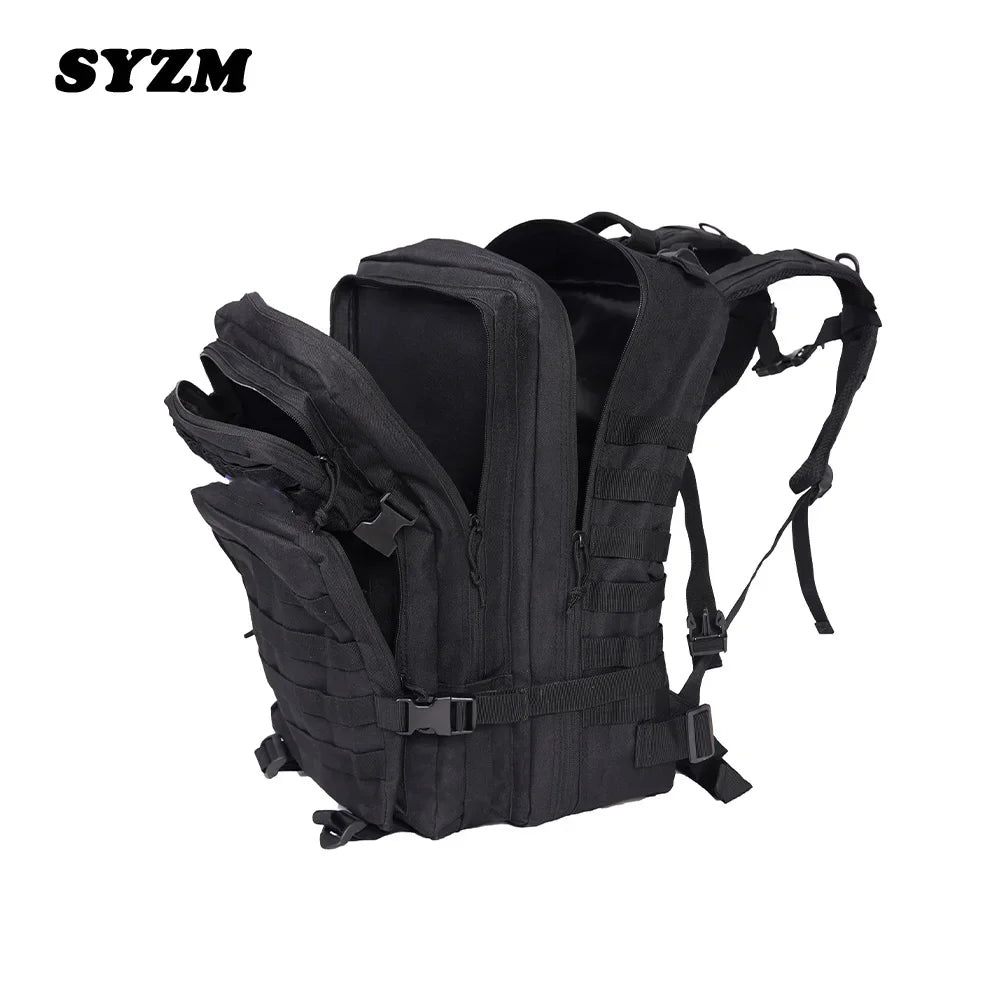 SYZM 45L Backpack Nylon Waterproof Tactical Rucksacks Outdoor Sports Camping Hiking Trekking Fishing Hunting Bag -2 PCS