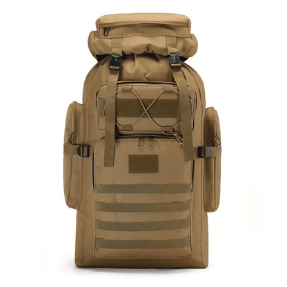 SYZM 70L Large Capacity Camouflage Mountaineering Bag Outdoor Tactical Hiking Travel Camping Backpack Sports Backpacks