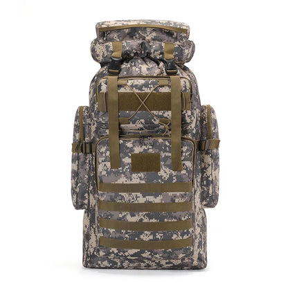SYZM 70L Large Capacity Camouflage Mountaineering Bag Outdoor Tactical Hiking Travel Camping Backpack Sports Backpacks