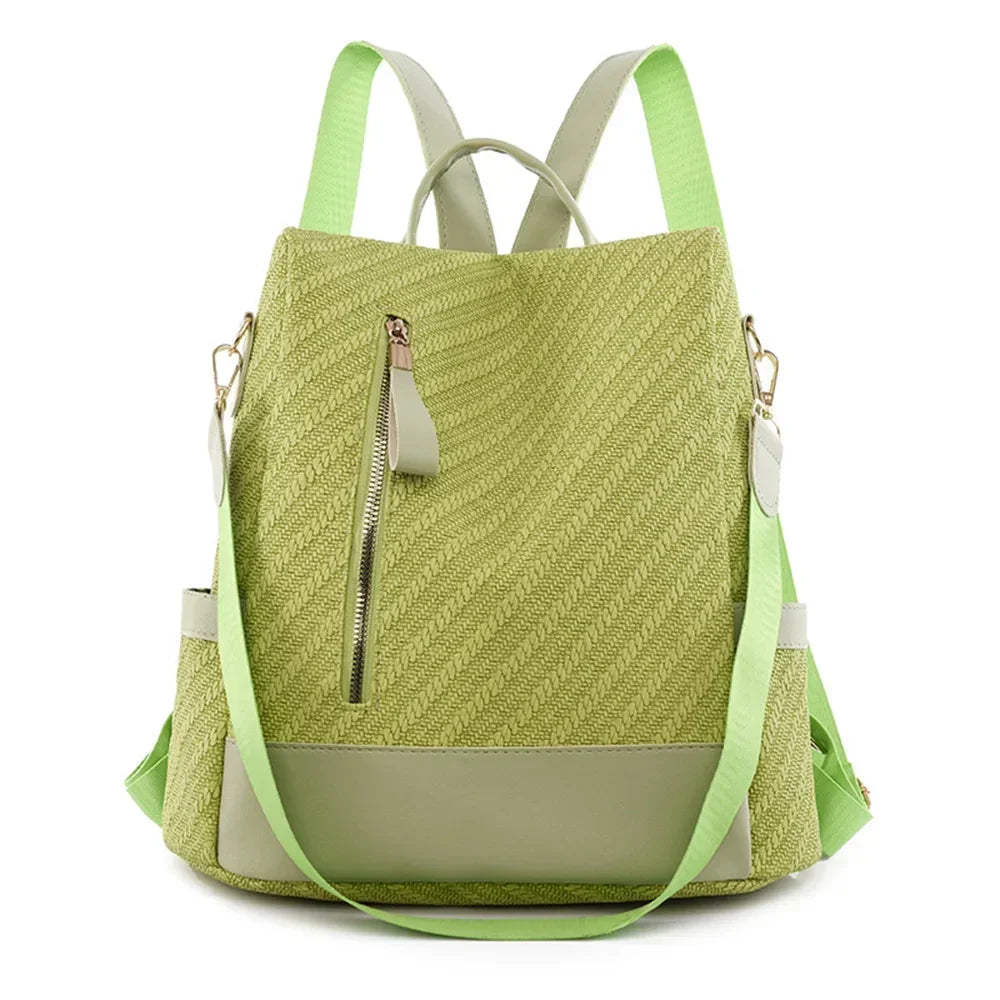 SYZM Anti Theft Backpack for Women Business Leather Bag Soft PU Leather Shoulers Bag Elegant Women's Crossbody Bags Schoolbag