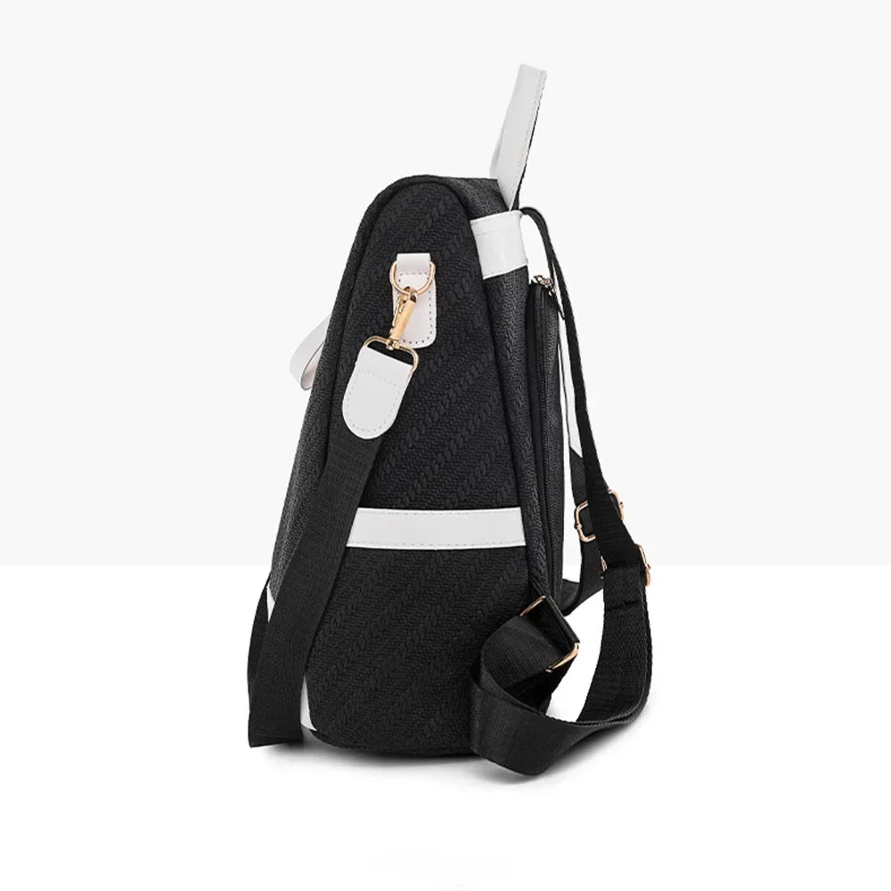 SYZM Anti Theft Backpack for Women Business Leather Bag Soft PU Leather Shoulers Bag Elegant Women's Crossbody Bags Schoolbag