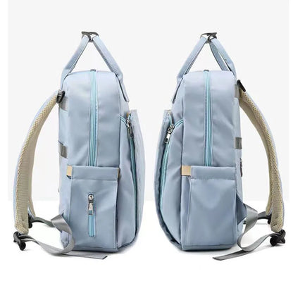 SYZM Baby Diaper Bags Large Capacity Waterproof Mommy Travel Backpacks Folding Diaper Changing Cushion Baby Nursing Bag
