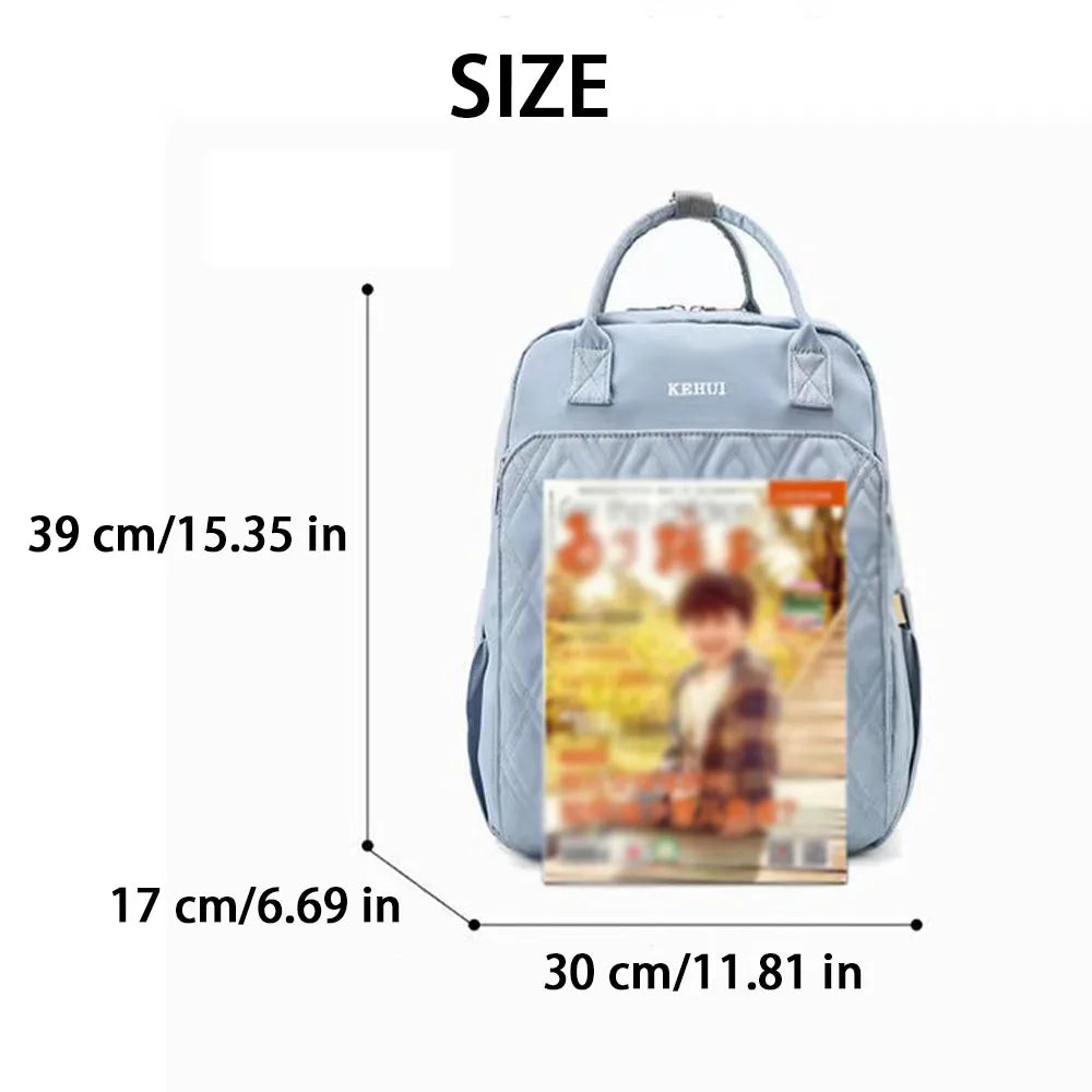 SYZM Baby Diaper Bags Large Capacity Waterproof Mommy Travel Backpacks Folding Diaper Changing Cushion Baby Nursing Bag