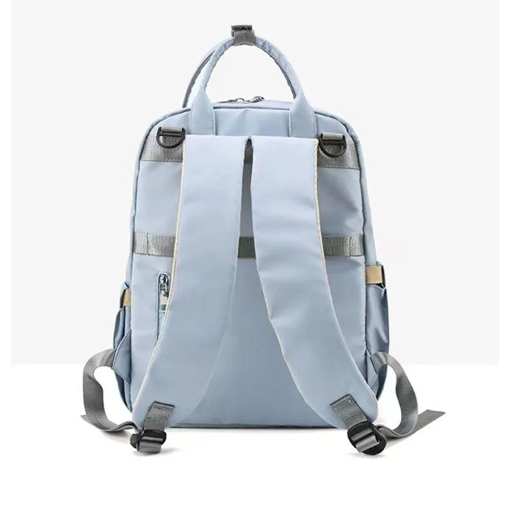 SYZM Baby Diaper Bags Large Capacity Waterproof Mommy Travel Backpacks Folding Diaper Changing Cushion Baby Nursing Bag