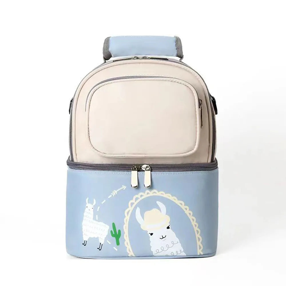 SYZM Cartoon Baby Diaper Bag Waterproof Nappy Backpack Mummy Stroller Bag Cute Nursing Backpack for Baby Care Baby Bottle Bag