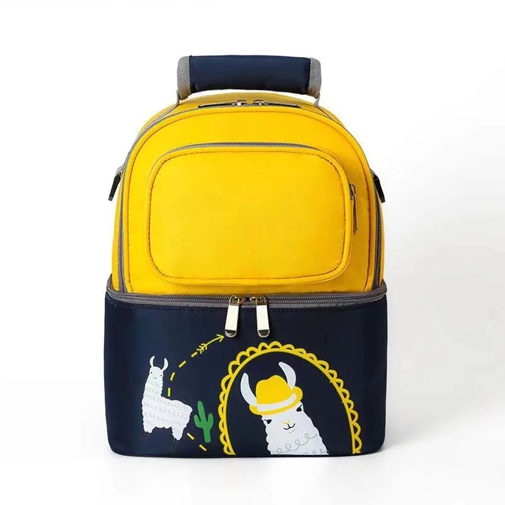 SYZM Cartoon Baby Diaper Bag Waterproof Nappy Backpack Mummy Stroller Bag Cute Nursing Backpack for Baby Care Baby Bottle Bag