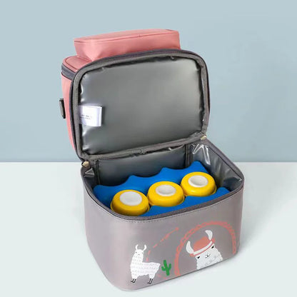 SYZM Cartoon Baby Diaper Bag Waterproof Nappy Backpack Mummy Stroller Bag Cute Nursing Backpack for Baby Care Baby Bottle Bag