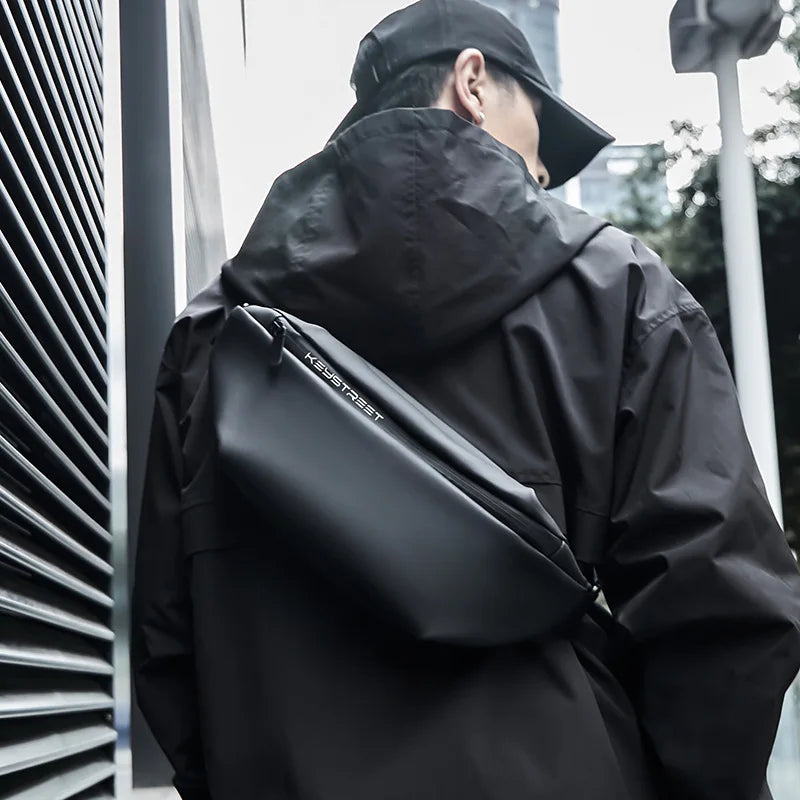 SYZM Crossbody Bag Men's Shoulder Backpack Chest Bag Sports Waist Bag Fashion Casual Multifunctional Outdoor