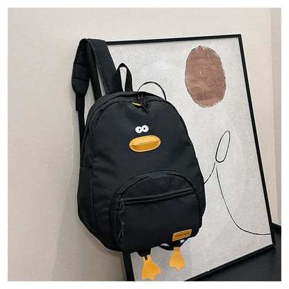 SYZM Cute Cartoon Duck Backpack Girls Bag Fashion Casual Travel Backpack Collage Student Schoolbag Kawaii