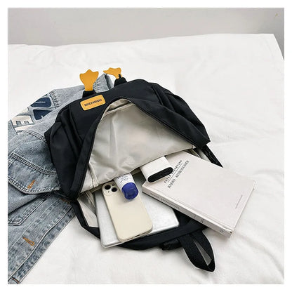 SYZM Cute Cartoon Duck Backpack Girls Bag Fashion Casual Travel Backpack Collage Student Schoolbag Kawaii