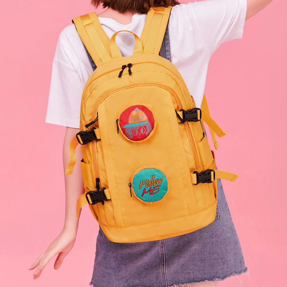 SYZM Cute Girl's Backpack Multi-Pocket Oxford Bag Fashionable Versatile Large-capacity Backpack Teenagers Student Schoolbag