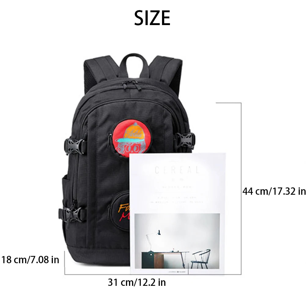 SYZM Cute Girl's Backpack Multi-Pocket Oxford Bag Fashionable Versatile Large-capacity Backpack Teenagers Student Schoolbag
