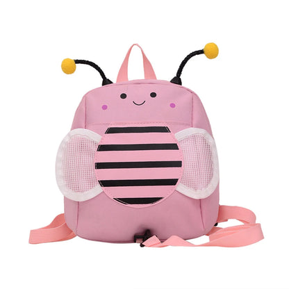 SYZM Cute Little Bee Shape Children's Backpack Eye-catching Cartoon Baby Backpack Little Boys Girls Bags Kindergarten Schoolbag