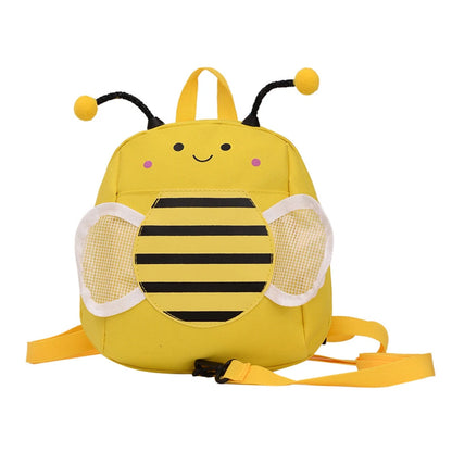 SYZM Cute Little Bee Shape Children's Backpack Eye-catching Cartoon Baby Backpack Little Boys Girls Bags Kindergarten Schoolbag