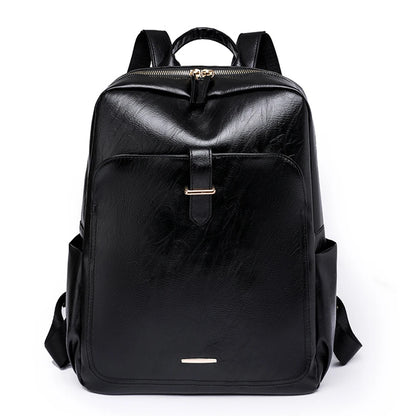 SYZM Elegant Women Leather Bags High Quality PU Leather Backpack  Women Business Backpack Waterproof Schoolbag For Girls