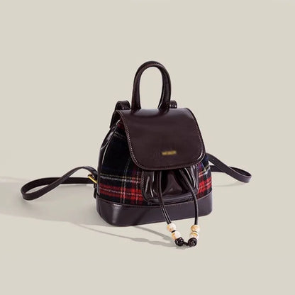 SYZM Female Mini Backpack Y2K PU Bags for Women Student Small Schoolbag Teenage Girls Casual Fashion Trendy Bag