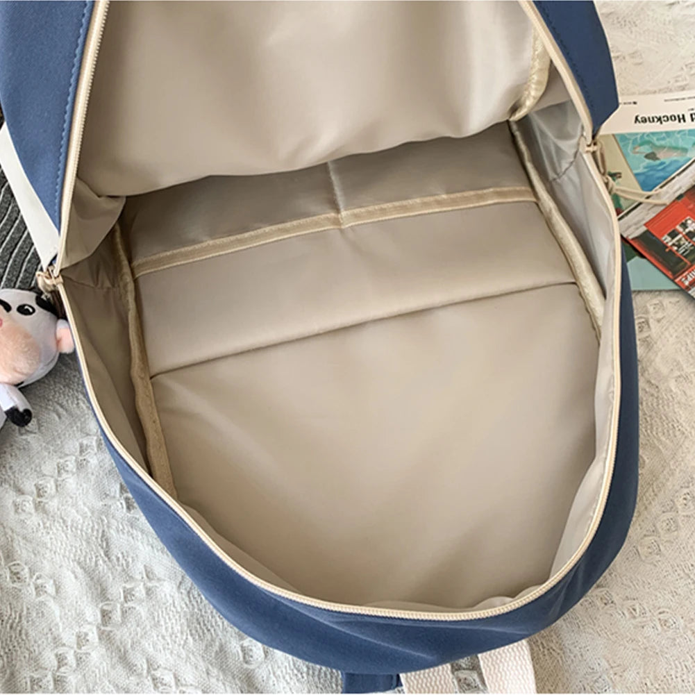 SYZM Girls School Bags for Teenagers Backpacks Nylon Teen Student Book Bag Big College Schoolbag Large Capacity Laptop Backpack