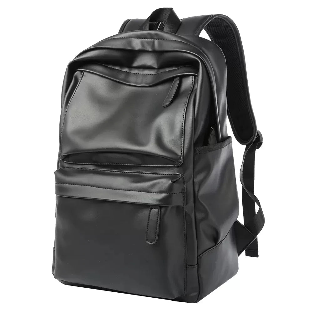 SYZM High Quality Women Backpack Soft PU Leather Men's Backpacks Laptop Bag Waterproof Large Capacity Travel Bag SchoolBag