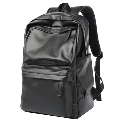 SYZM High Quality Women Backpack Soft PU Leather Men's Backpacks Laptop Bag Waterproof Large Capacity Travel Bag SchoolBag