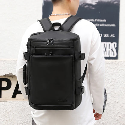 SYZM Large Capacity Backpack Men's Student School Bags Travel Bag Casual Waterproof Nylon Backpack Multi-functional Laptop Bag