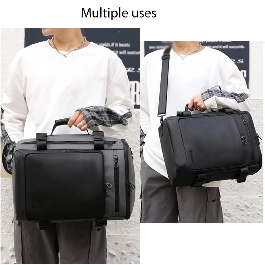 SYZM Large Capacity Backpack Men's Student School Bags Travel Bag Casual Waterproof Nylon Backpack Multi-functional Laptop Bag