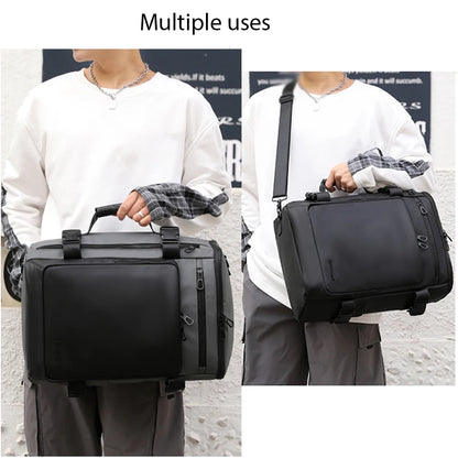 SYZM Large Capacity Backpack Men's Student School Bags Travel Bag Casual Waterproof Nylon Backpack Multi-functional Laptop Bag