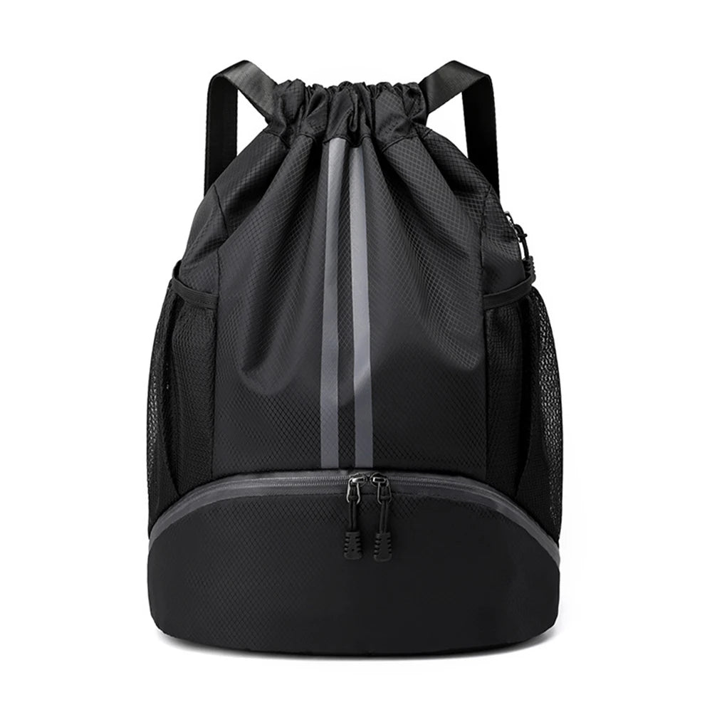 SYZM Large Capacity  Drawstring Backpack Basketball Sports Bag Portable Mountaineering Bag Best for Basketball Soccer Volleyba