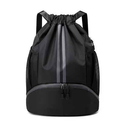 SYZM Large Capacity  Drawstring Backpack Basketball Sports Bag Portable Mountaineering Bag Best for Basketball Soccer Volleyba