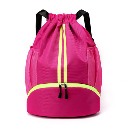 SYZM Large Capacity  Drawstring Backpack Basketball Sports Bag Portable Mountaineering Bag Best for Basketball Soccer Volleyba
