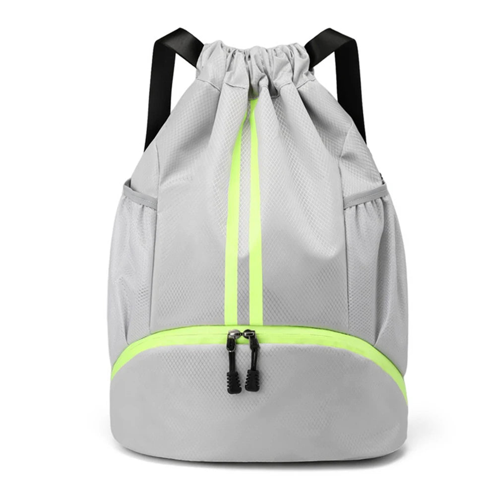 SYZM Large Capacity  Drawstring Backpack Basketball Sports Bag Portable Mountaineering Bag Best for Basketball Soccer Volleyba