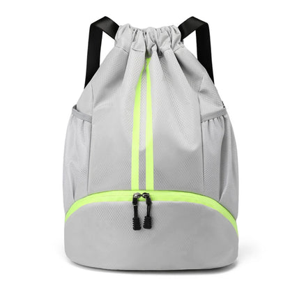SYZM Large Capacity  Drawstring Backpack Basketball Sports Bag Portable Mountaineering Bag Best for Basketball Soccer Volleyba