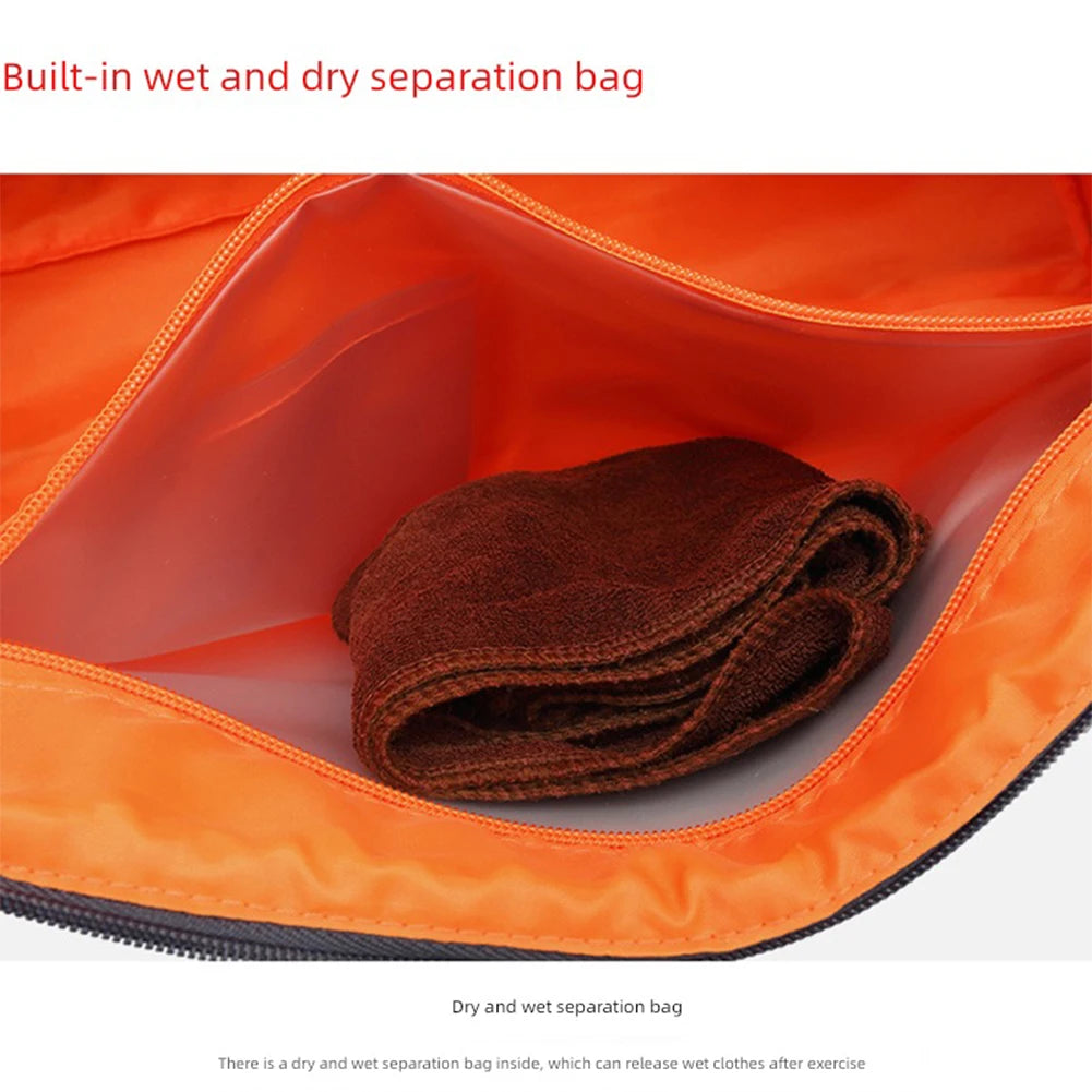 SYZM Large Capacity Gym Bag Swimming Yoga Waterproof Sports Bags Dry Wet Separation Multifunction Badminton Racket Handbag