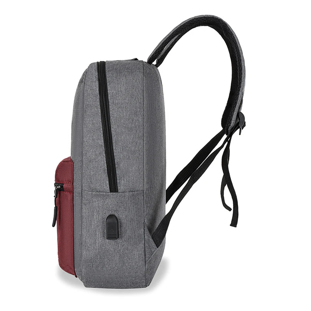 SYZM Large Capacity Men Business Backpack Computer Backpack Three-piece Bags Messenger Bag Laptop Bag with USB Charging Port