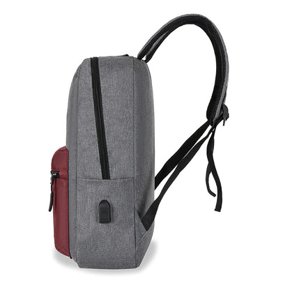 SYZM Large Capacity Men Business Backpack Computer Backpack Three-piece Bags Messenger Bag Laptop Bag with USB Charging Port