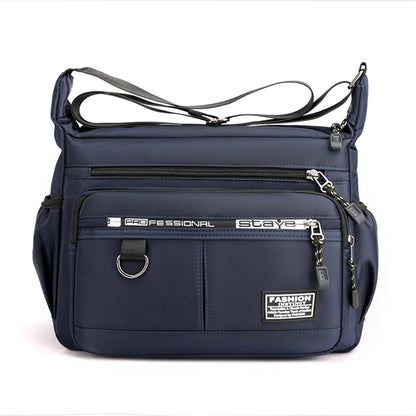 SYZM Large Capacity  Men's Shoulder Bag Light Waterproof Nylon Crossbody Bag Multi Pocket Male Business Messenger Bag
