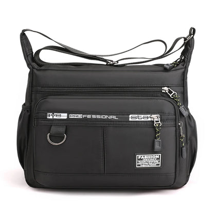 SYZM Large Capacity  Men's Shoulder Bag Light Waterproof Nylon Crossbody Bag Multi Pocket Male Business Messenger Bag