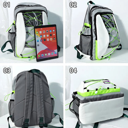 SYZM Large Capacity Outdoor Sports Backpack Waterproof Nylon Teenagers Schoolbag Travel Backpack  Fashion Trends Shoulders Bag